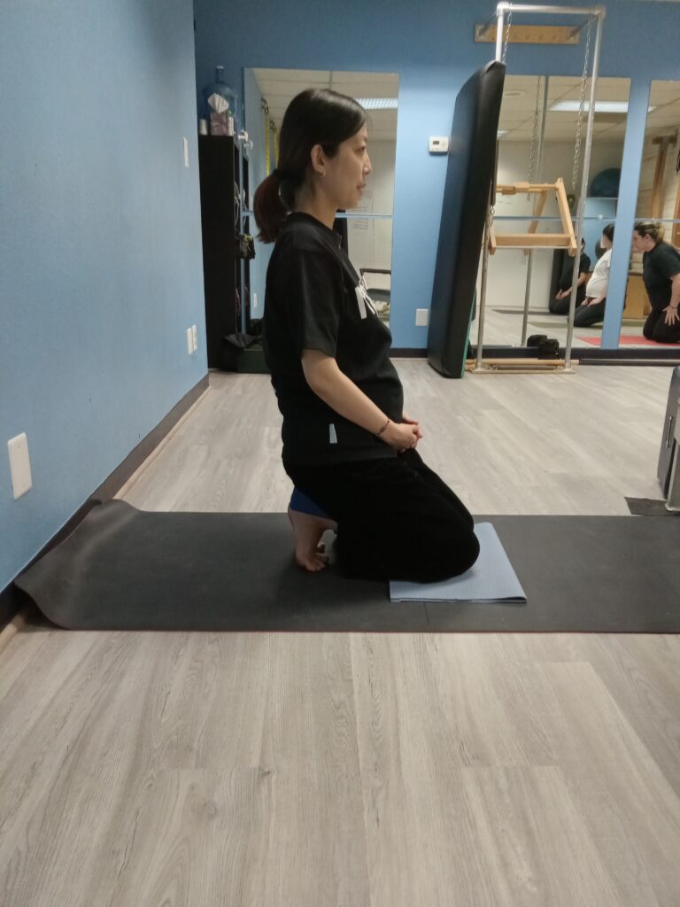 prenatal pilates mom